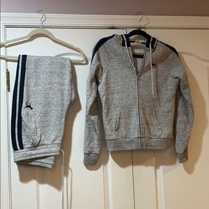 PINK woman’s sweat suit. Gray and black